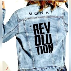 Monet Revolution Blue Denim Jacket Women's XL